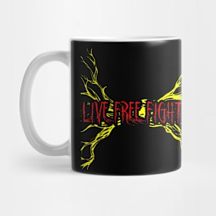 Roots live free fight hard Mug